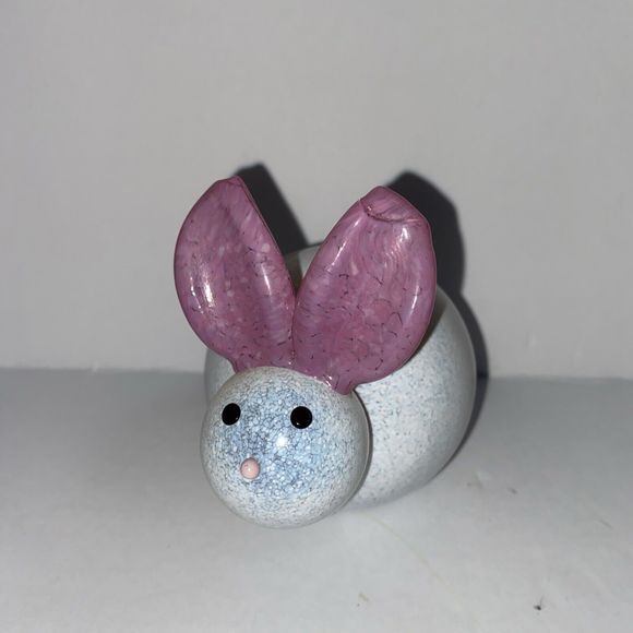 Thames Art Glass Bailey the Bunny Rabbit Signed 4" Easter - Picture 2 of 8